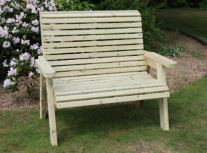 CURVED 2 SEATER BENCH