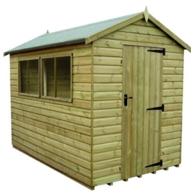 Tanalised Apex Shed